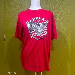 Cabela's Red Short-Sleeve Eagle Graphic Tee